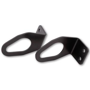 Originalių "Highsider Pro" posūkių signalų laikiklis, skirtas "Yamaha" valstybiniams numeriams, juodas