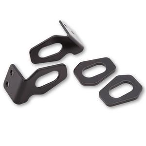 Originalių "Highsider Pro" posūkių signalų laikiklis "Honda" motociklo valstybinio numerio ženklams juodas (pora)