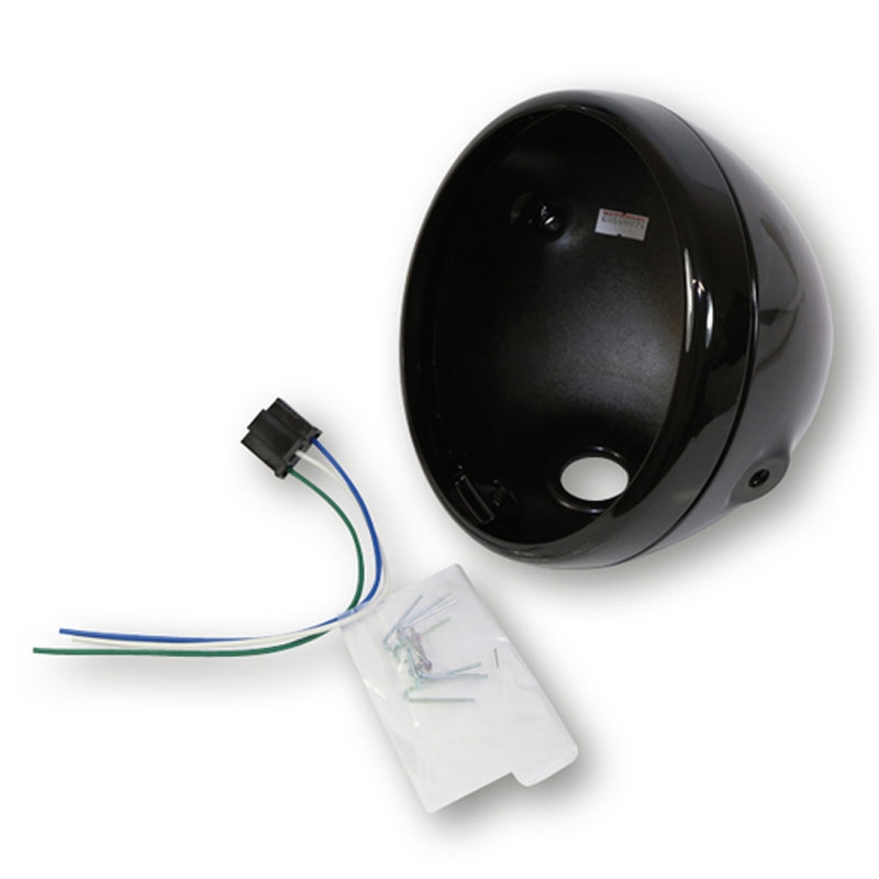 Žibintų korpusas "Highsider Smart Reno" 7 colių blizgios juodos spalvos