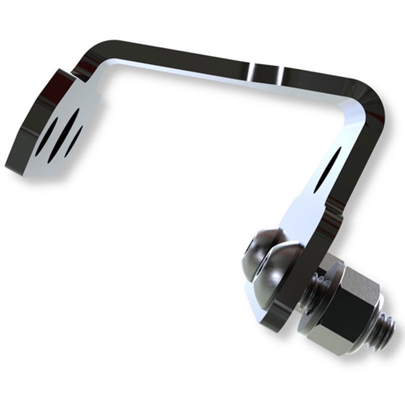 Numerio ženklo žibinto laikiklis Highsider Pro XL juodas