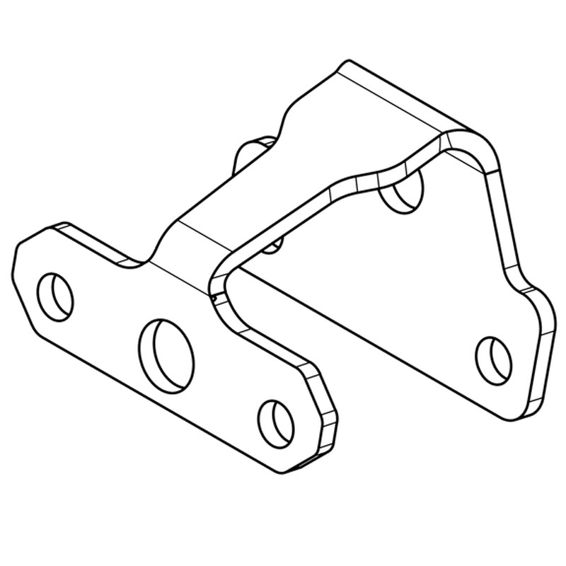 Numerio ženklo žibinto laikiklis Highsider Pro XL juodas
