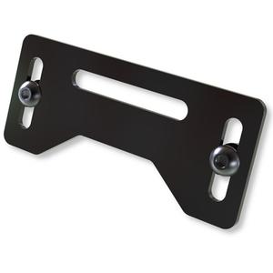 Numerio ženklo žibinto laikiklis Highsider Pro Plate juodas