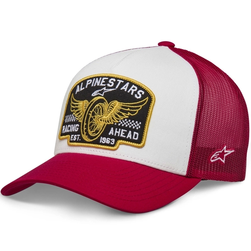 Alpinestars Heritage Patcher kepurė raudona ir balta