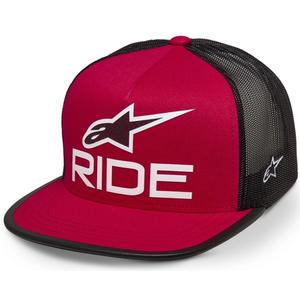 Alpinestars Ride 4.0 ER kepurė raudona-juoda-balta