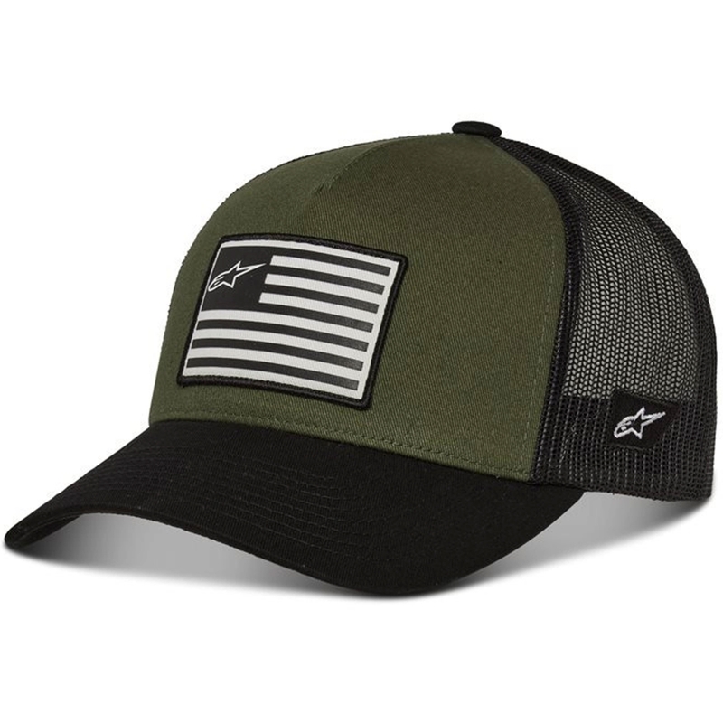 Alpinestars Flag Snap kepurė žalia-juoda