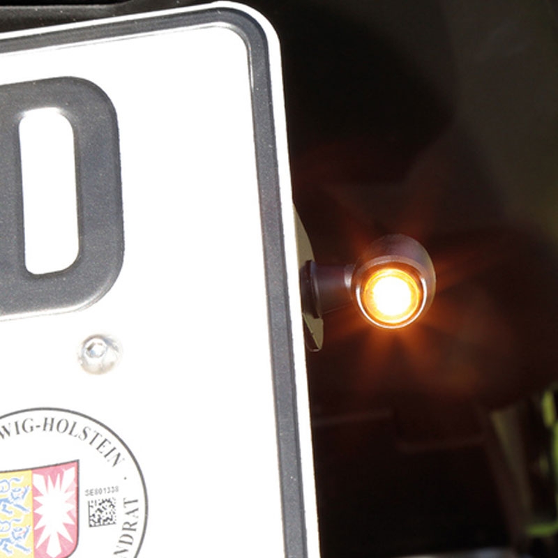 LED indikatorius Highsider Nova LED indikatorius matinis juodas 2 vnt.