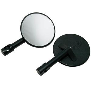 Galinio vaizdo veidrodis Highsider Smart Bar End Round Black