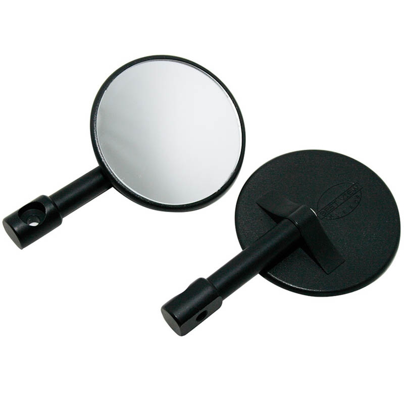 Galinio vaizdo veidrodis Highsider Smart Bar End Round Black