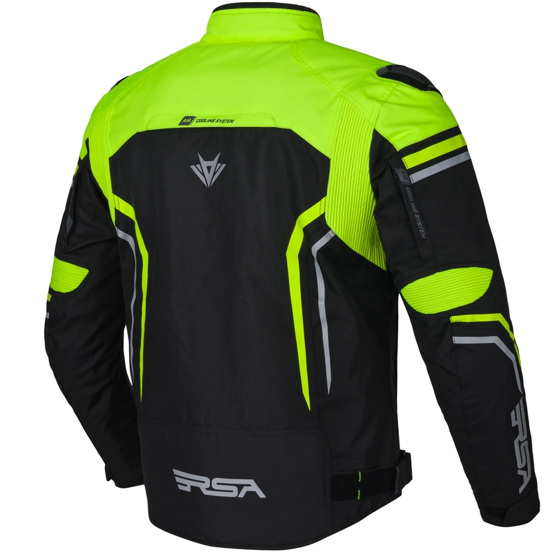 Motociklininko striukė RSA Compact 2 EVO black-grey-fluo yellow