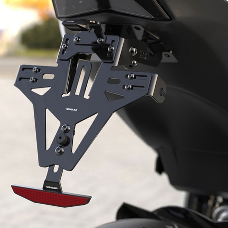 Numerio ženklo laikiklis su žibintu Highsider Akron RS PRO Ducati juodas