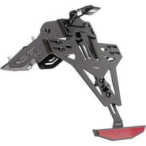 Numerio ženklo laikiklis su žibintu Highsider License Akron RS PRO KTM 790 DUKE ABS ir 890 DUKE R juodas