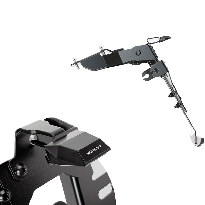 Numerio ženklo laikiklis su žibintu Highsider Akron RS PRO Honda CB 500 juodas