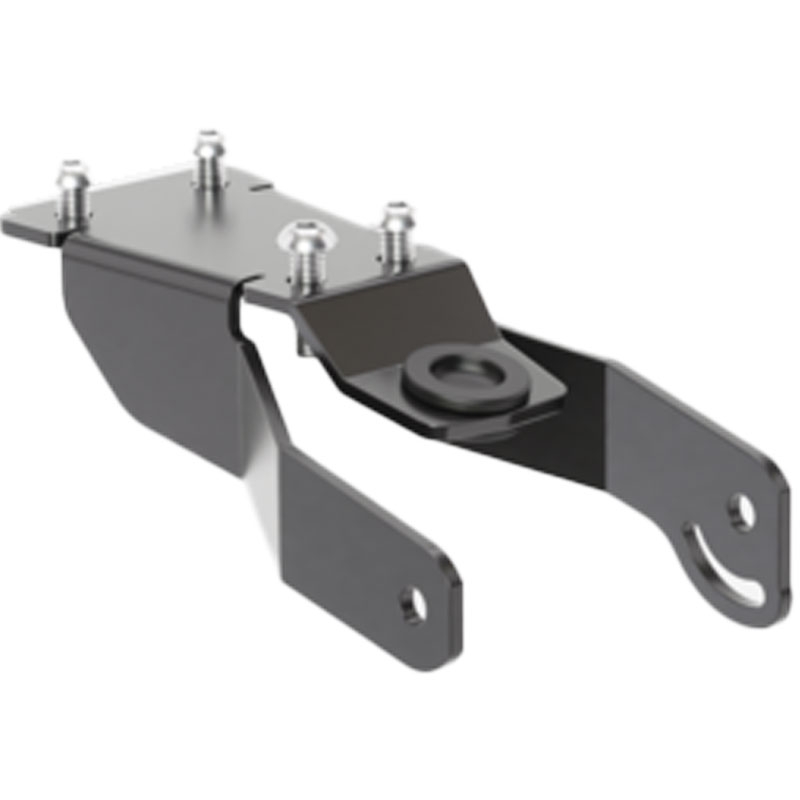 Numerio ženklo laikiklis su žibintu Highsider Akron RS PRO Honda CB 500 juodas