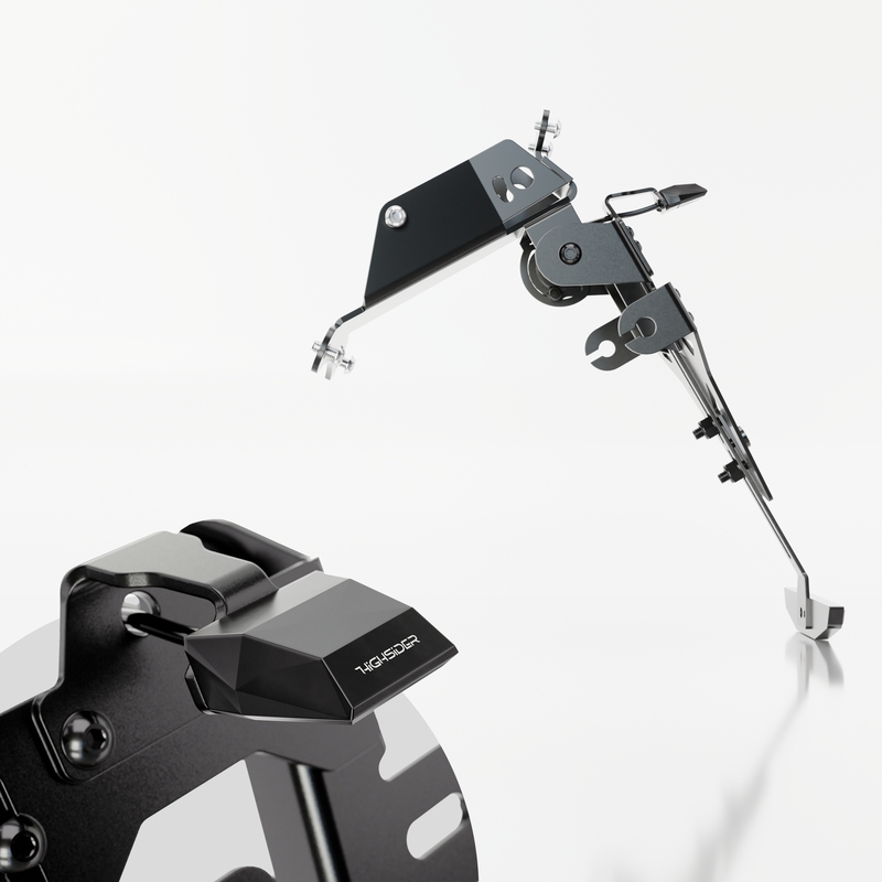Numerio ženklo laikiklis su žibintu Highsider Akron RS PRO HUSQVARNA 701 juodas