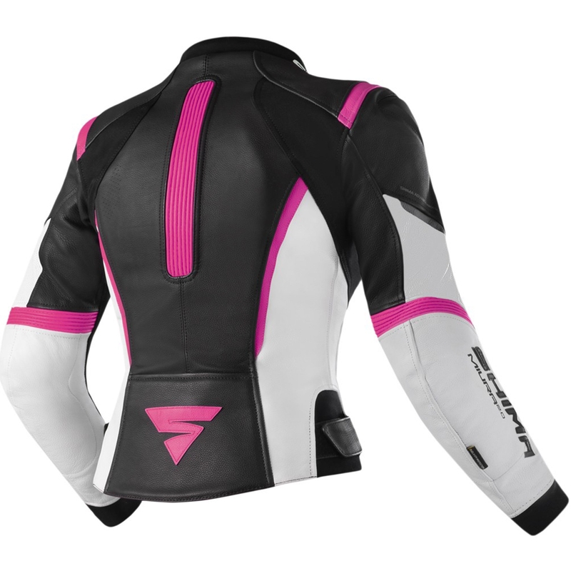 Moteriška motociklininko striukė Shima Miura 2.0 Black, White and Pink