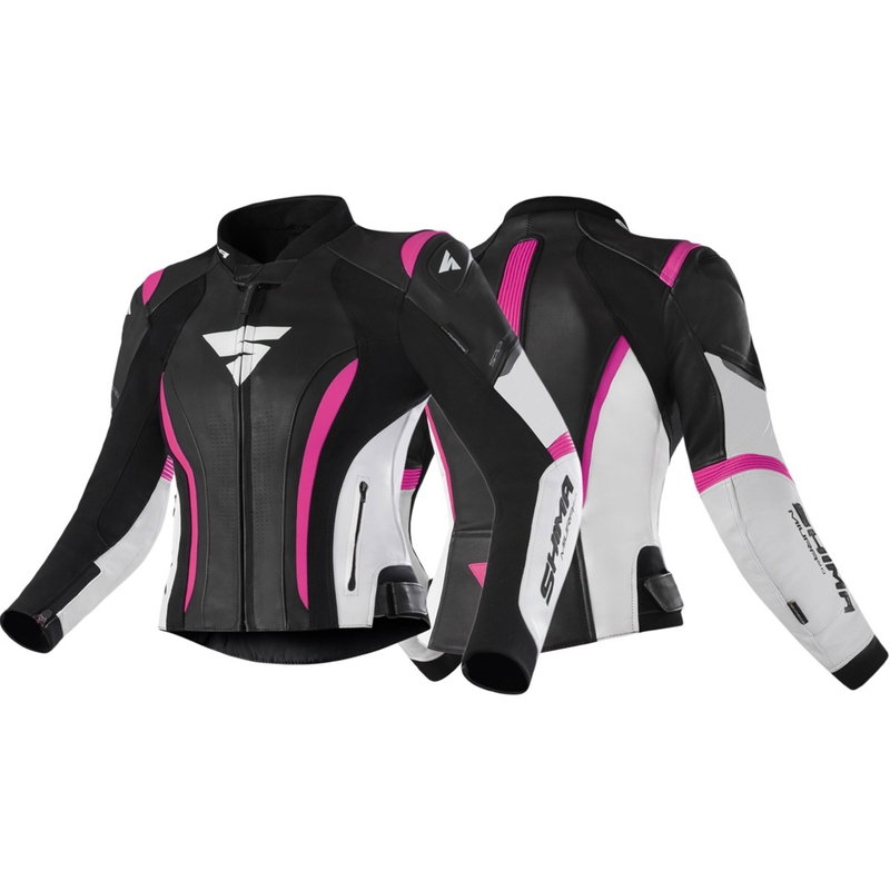 Moteriška motociklininko striukė Shima Miura 2.0 Black, White and Pink