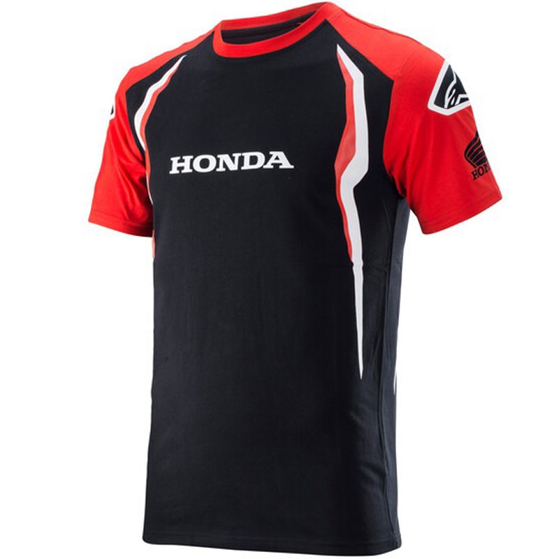 Marškinėliai Alpinestars Honda raudonos ir juodos spalvos