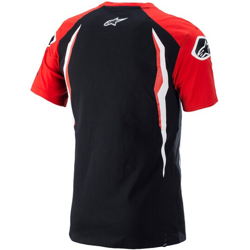 Marškinėliai Alpinestars Honda raudonos ir juodos spalvos