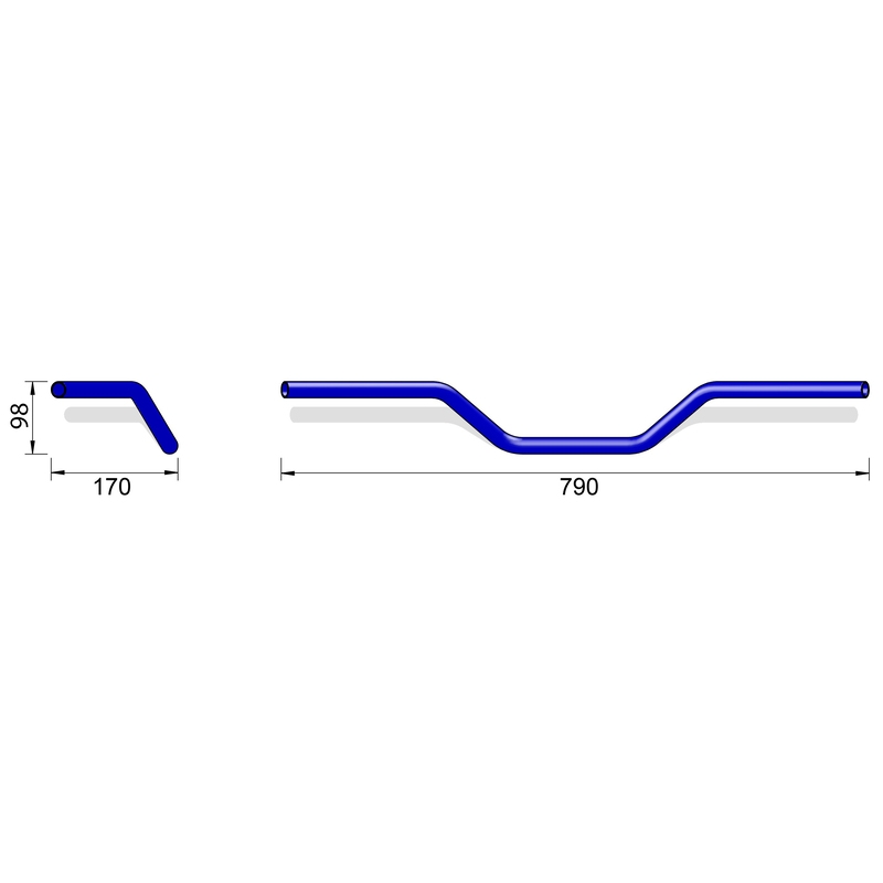 "Highsider PRO Naked Bike" vairas A02 juodas