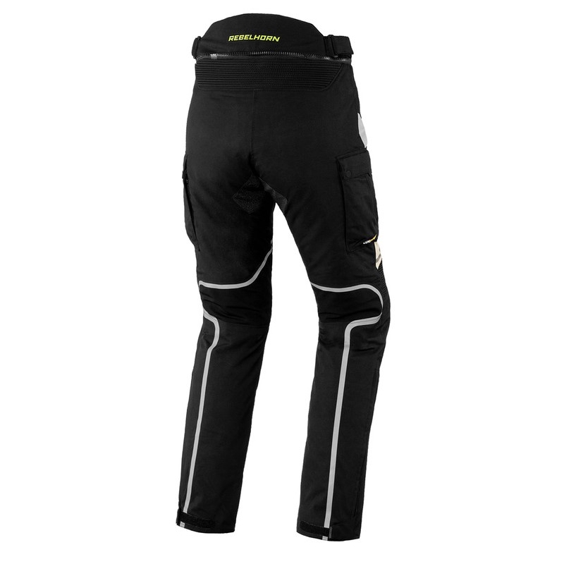 Moteriškos motociklininko kelnės Rebelhorn Hardy II Grey-Black-Fluo Yellow išpardavimas
