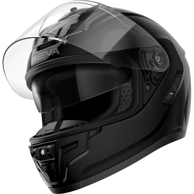 SENA Phantom integralus motociklininko šalmas su "Mesh" ausinėmis matinės juodos spalvos