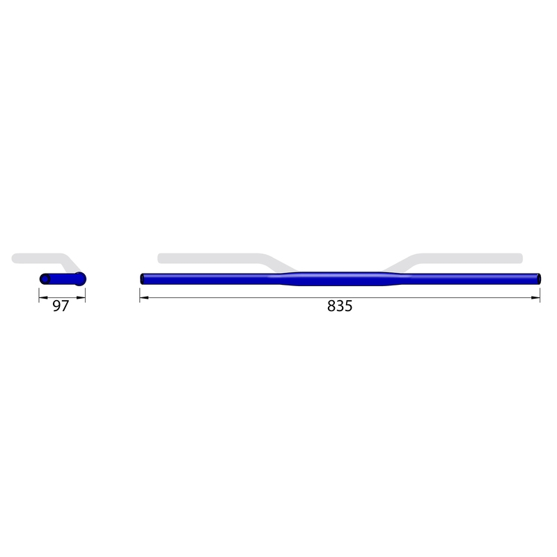 "Highsider PRO X-Bar Drag Bar Wide XD2" juoda