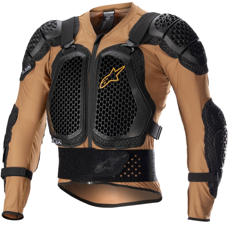 Alpinestars Bionic Action 2 juodai rudos spalvos kėbulo apsauga