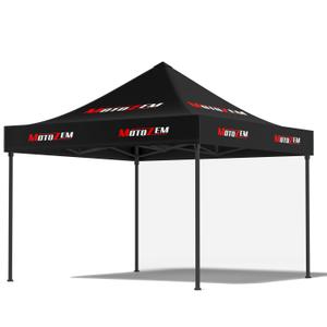 "MotoZem Line" lenktynių palapinė be šonų, juoda