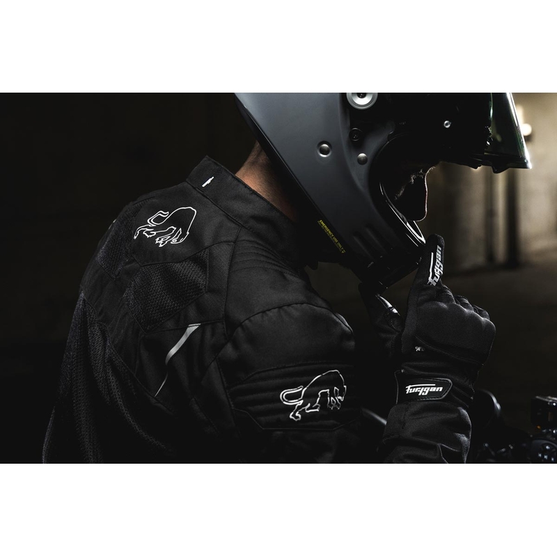 Motociklininko striukė Furygan WB08 Vented + juoda ir balta