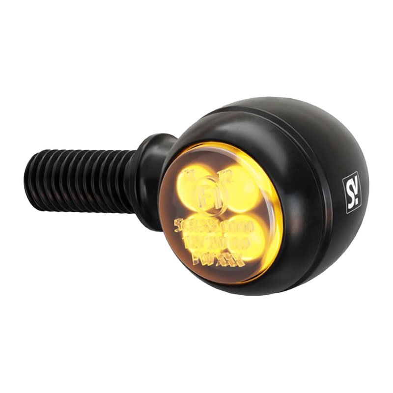 "Highsider Smart Circula-S" LED juodi motociklų mirksintys žibintai