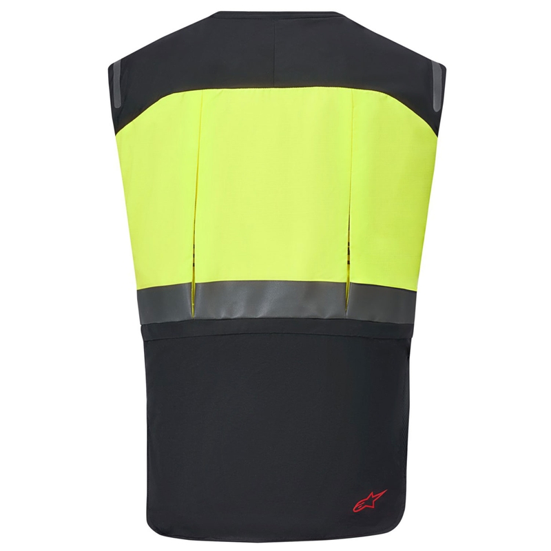 "Alpinestars Tech-Air®3 V2" sistemos fluoro geltonai juoda liemenė su oro pagalvėmis