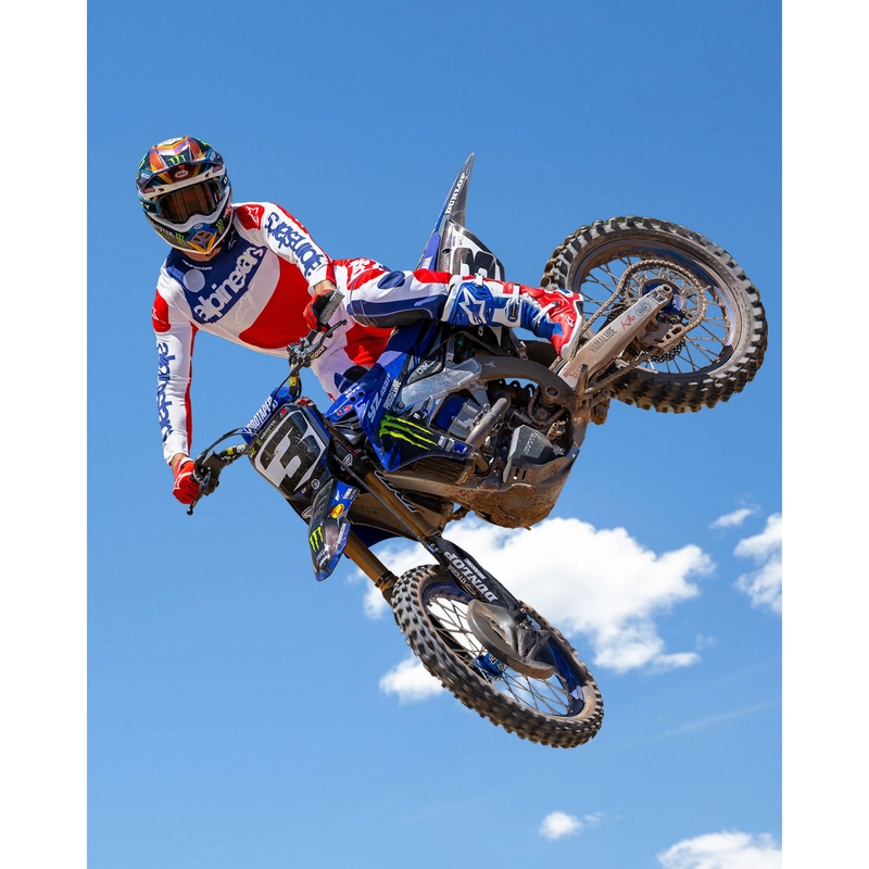 "Alpinestars Tech 10" riboto leidimo FORTITUDE baltai-mėlynai-raudoni motociklininko batai