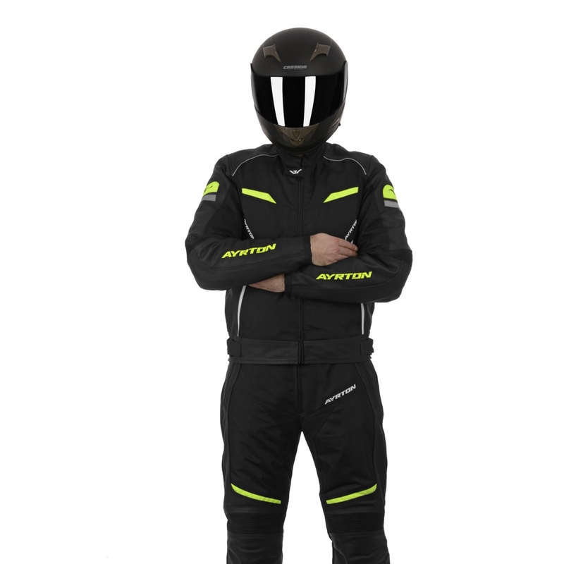 Pánská kombinéza Ayrton Optimus černo-fluo žlutá výprodej