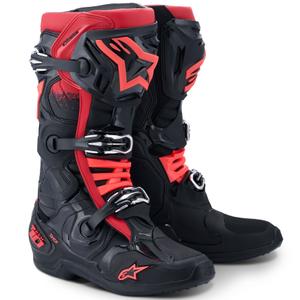 Alpinestars Tech 10 juodai raudoni motociklininko batai