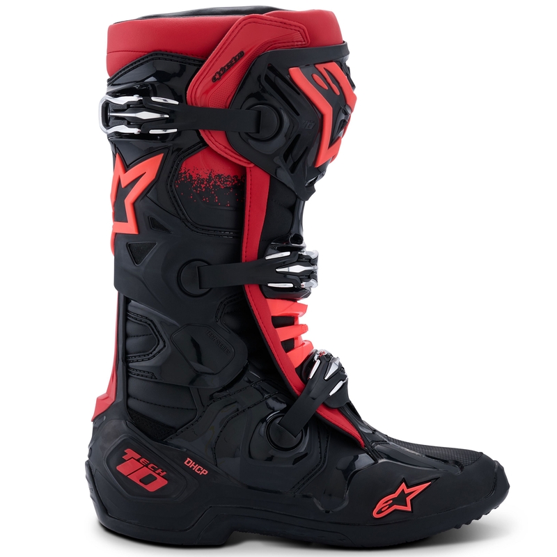 Alpinestars Tech 10 juodai raudoni motociklininko batai