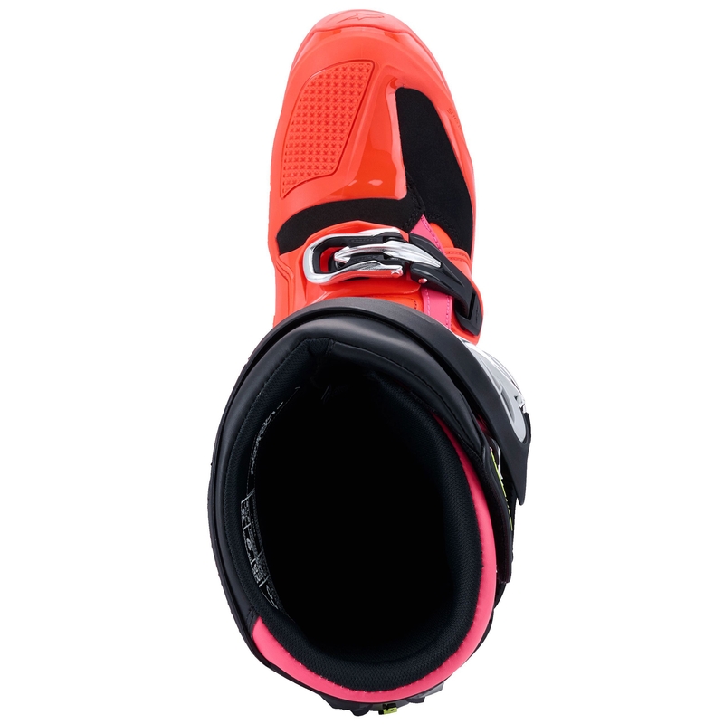 Alpinestars Tech 7 black-fluo red-fluo pink motociklininko batai