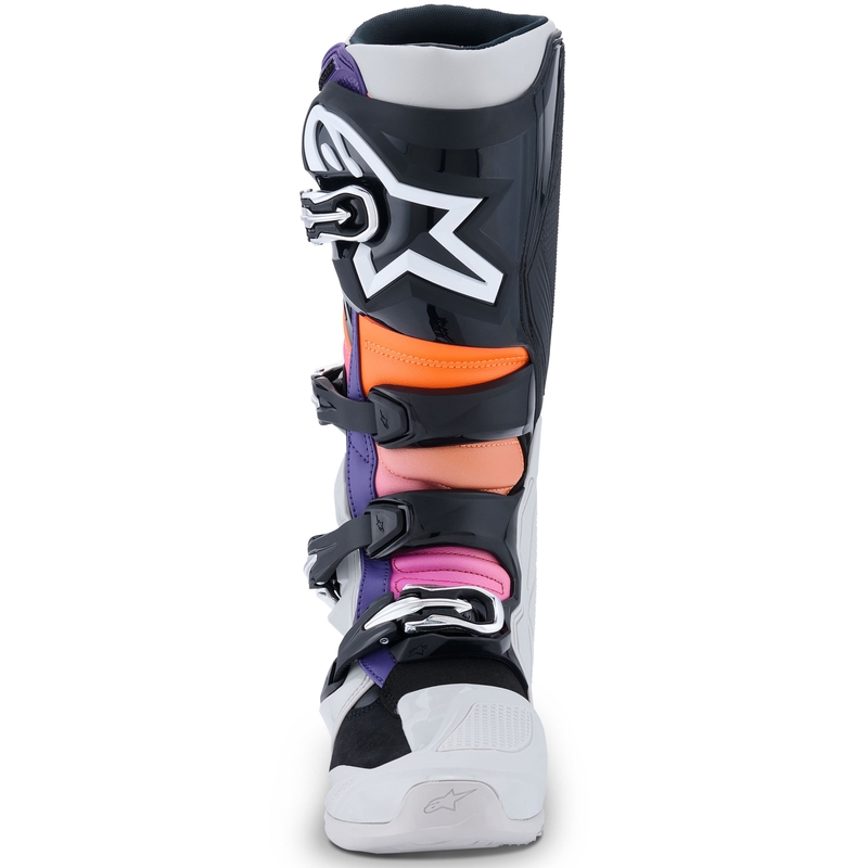 Alpinestars Tech 7 Black-Light Grey-Fluo Orange-Gradient motociklininkų batai