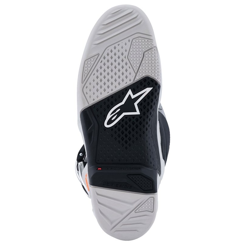 Alpinestars Tech 7 Black-Light Grey-Fluo Orange-Gradient motociklininkų batai