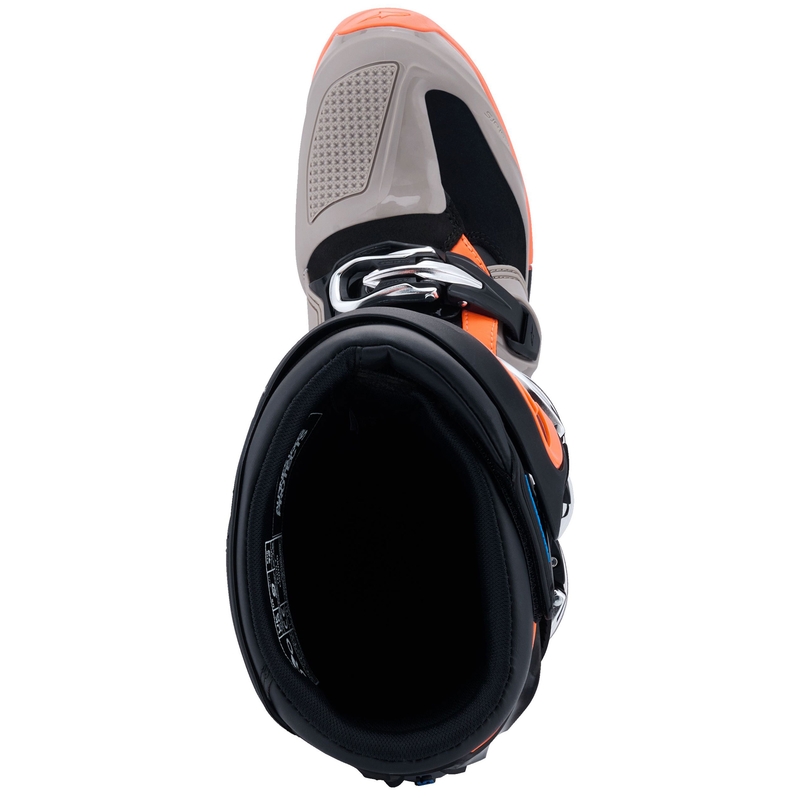 Alpinestars Tech 7 Enduro Black-Dark Grey-Fluo Orange motociklų batai