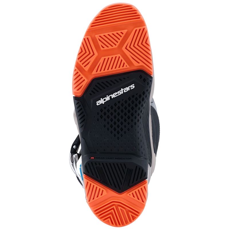 Alpinestars Tech 7 Enduro Black-Dark Grey-Fluo Orange motociklų batai