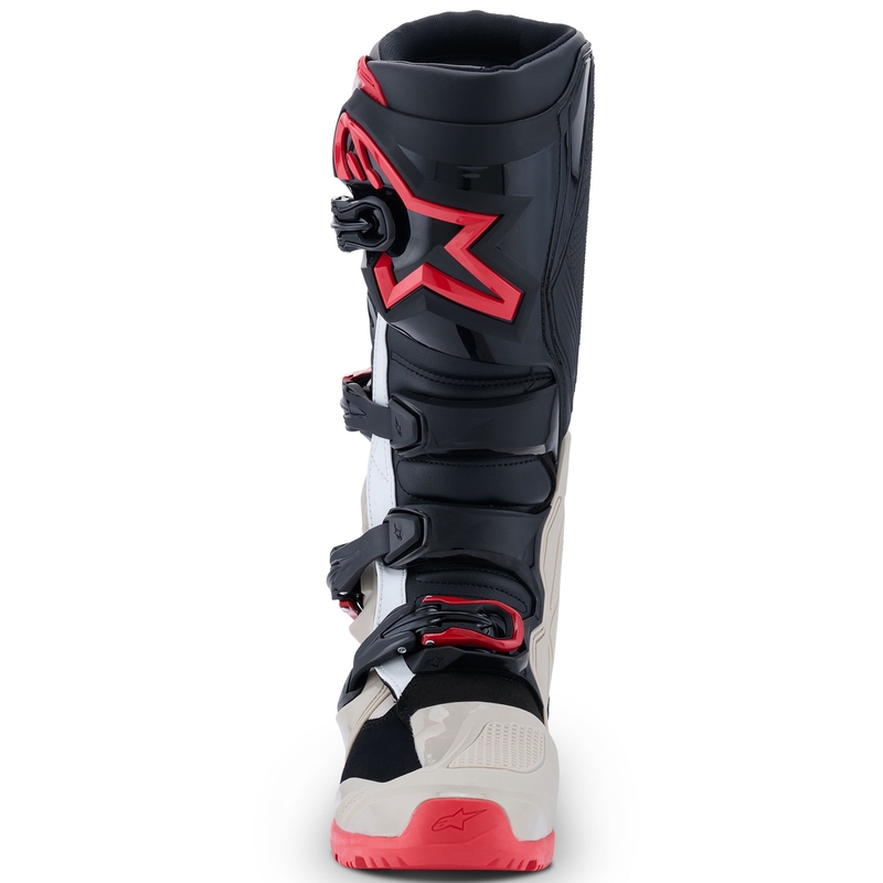 "Alpinestars Tech 7 Enduro Black-Light Grey-Red" motociklininko batai