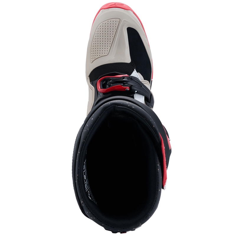 "Alpinestars Tech 7 Enduro Black-Light Grey-Red" motociklininko batai