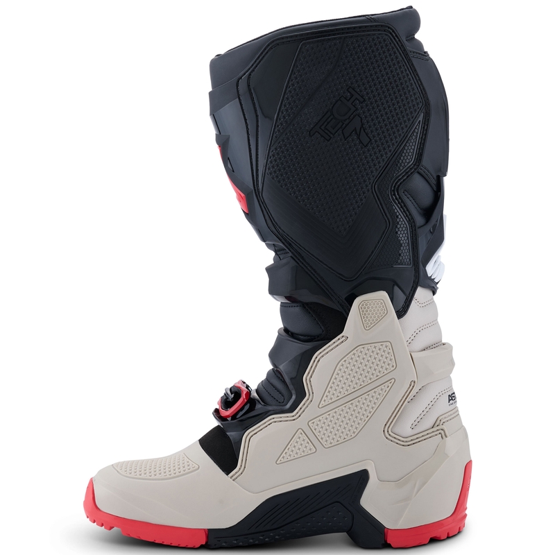 "Alpinestars Tech 7 Enduro Black-Light Grey-Red" motociklininko batai