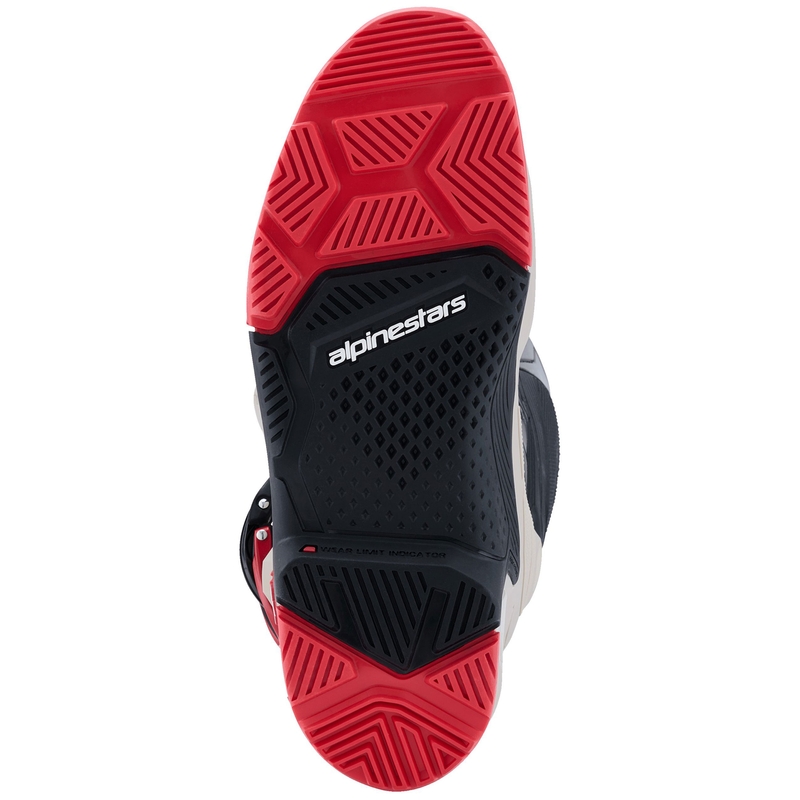 "Alpinestars Tech 7 Enduro Black-Light Grey-Red" motociklininko batai