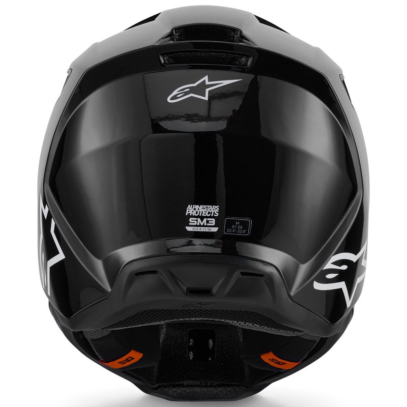 Alpinestars S-M3 Solid motokroso šalmas juodas