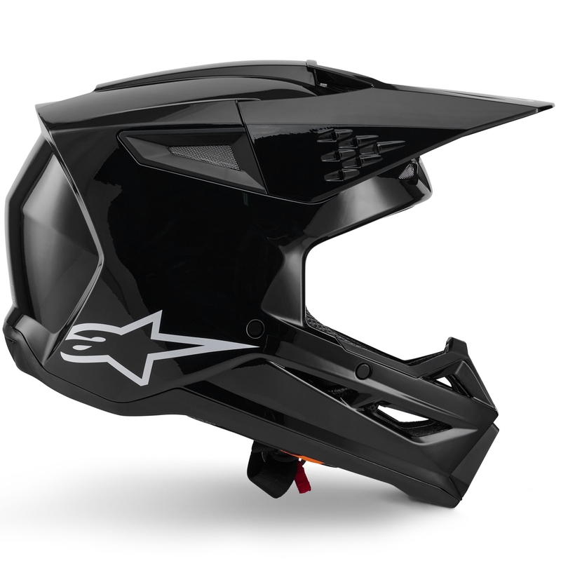 Alpinestars S-M3 Solid motokroso šalmas juodas