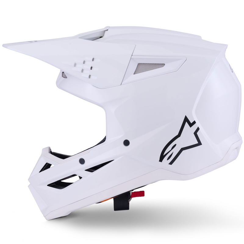 "Alpinestars S-M3" kietasis motokroso šalmas baltas