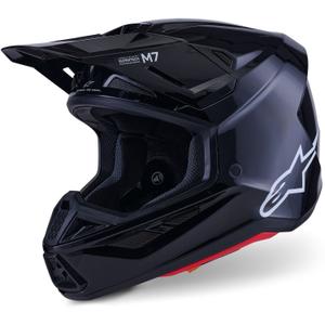 Alpinestars SM7 Solid Motokroso šalmas juodas