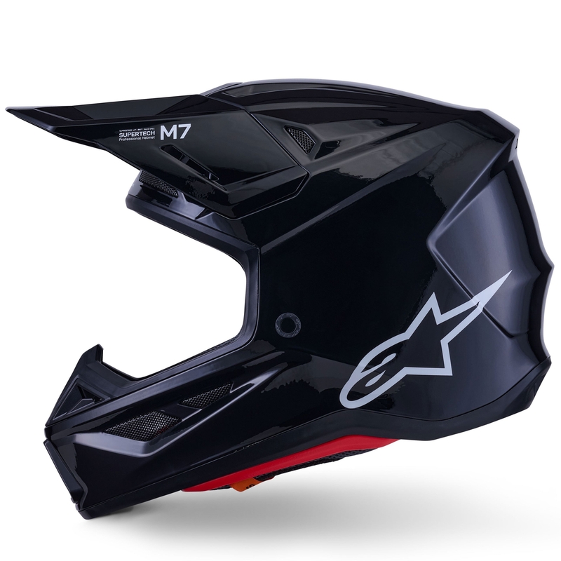 Alpinestars SM7 Solid Motokroso šalmas juodas