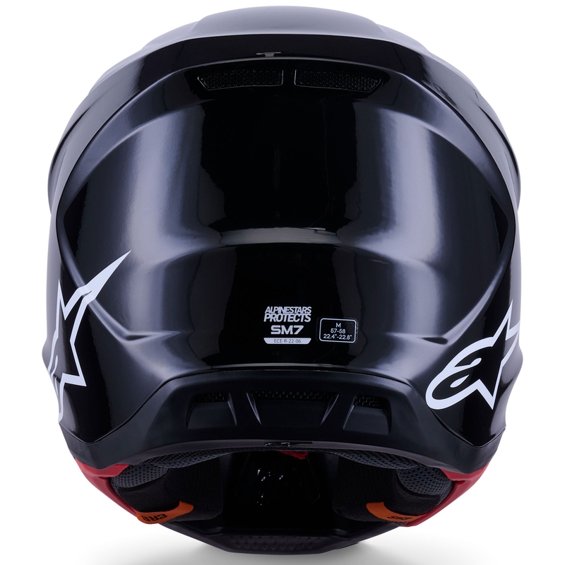 Alpinestars SM7 Solid Motokroso šalmas juodas